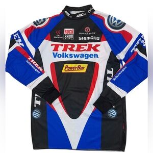 Vintage Rare Trek Cycling Racing Volkswagen Long Sleeve Jersey Made In Italy M